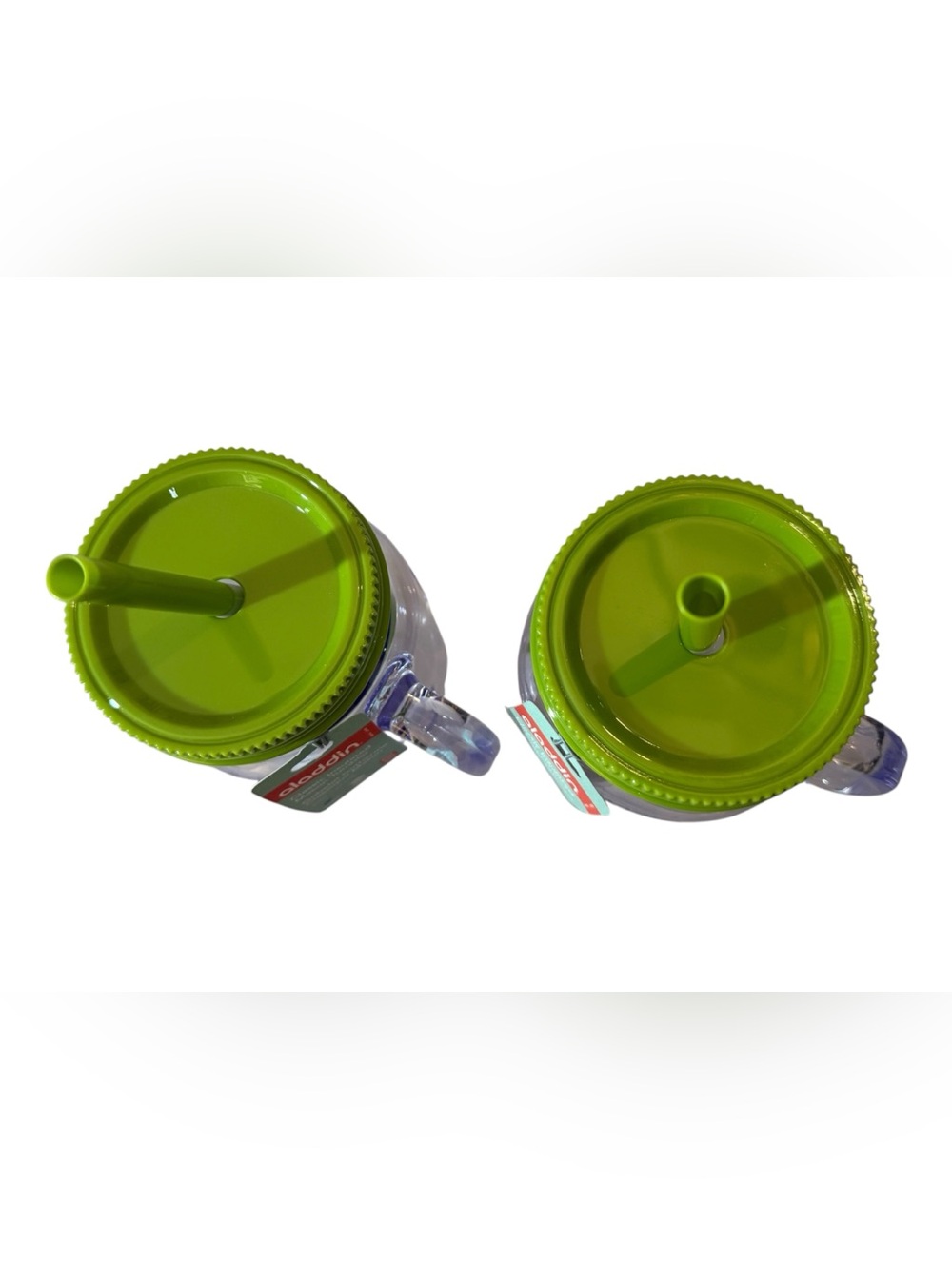 ONE Aladdin Classic Double-walled Mason Tumbler w/Lime Green Lid & Straw, 20 oz. - Picture 3 of 6